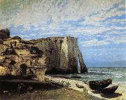 Courbet, Gustave, The Cliff at Etretat after the Storm